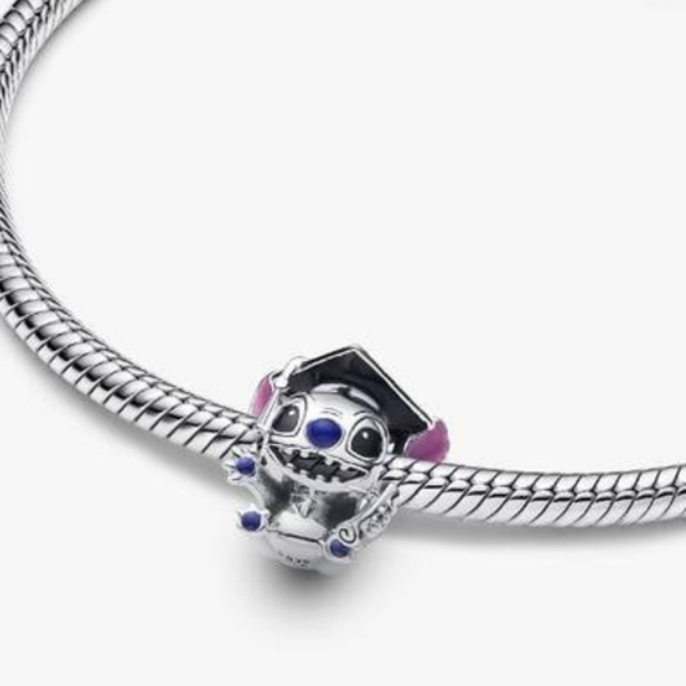 Pandora Disney Stitch Graduation  Charm - Picture 3 of 10